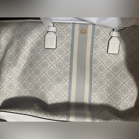 Last one! Tory Burch White and blue large tote bag - Picture 2 of 5